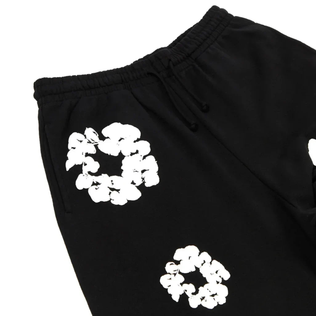 Denim Tears Cotton Wreath Sweatpants Black