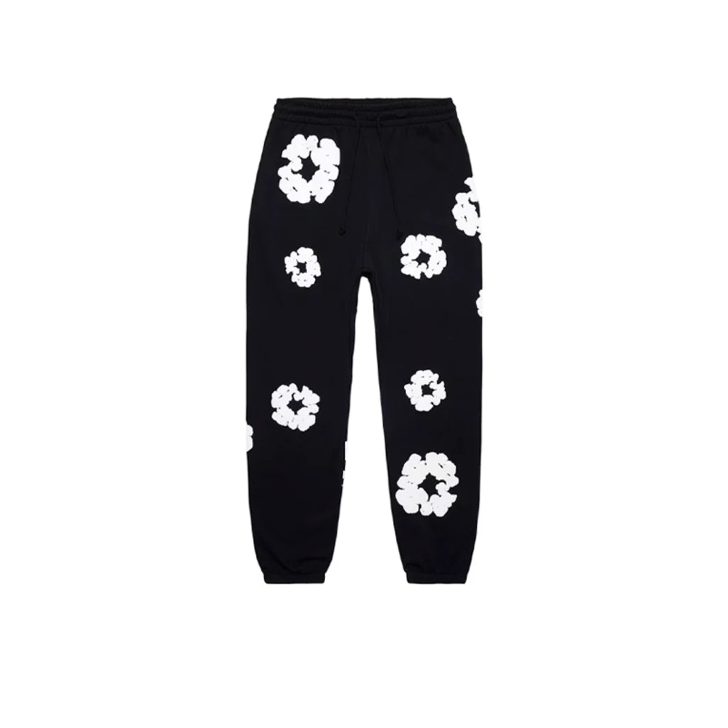 Denim Tears Cotton Wreath Sweatpants Black