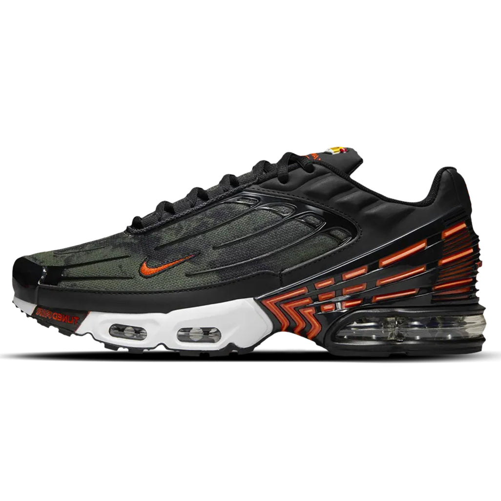 Nike Air Max Plus 3 Camo Medium Olive Safety Orange