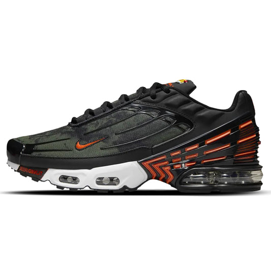 Nike Air Max Plus 3 Camo Medium Olive Safety Orange