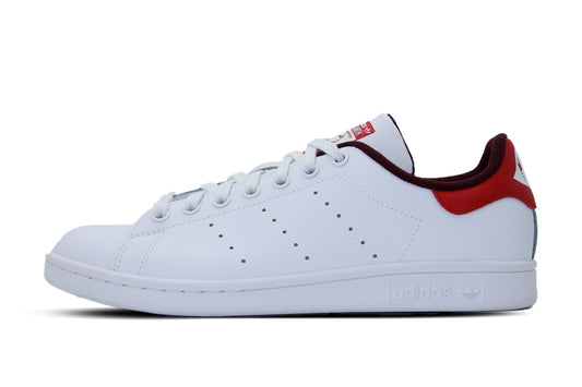 adidas Stan Smith White Maroon Better Scarlet