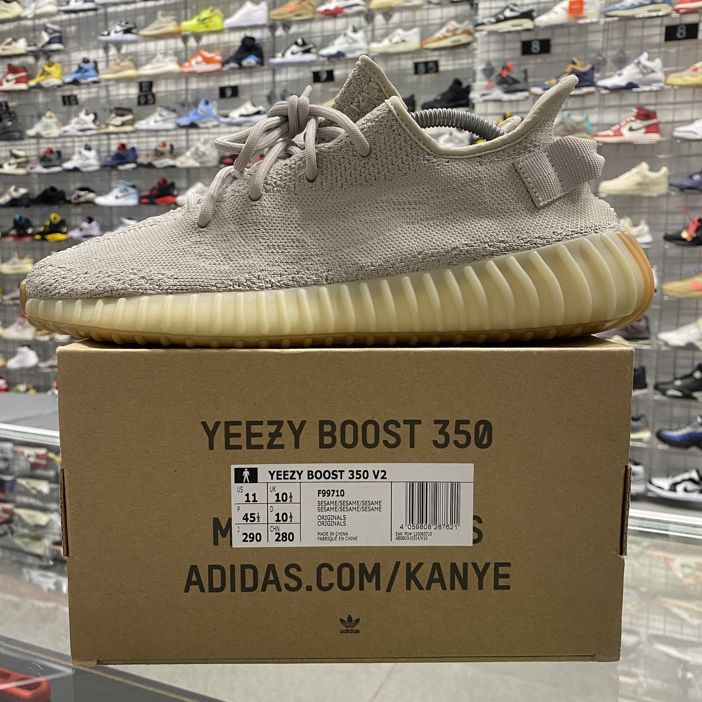 adidas Yeezy Boost 350 V2 'Sesame' UK10.5