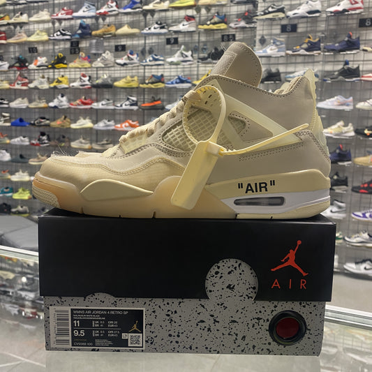 Off-White x Wmns Air Jordan 4 SP 'Sail' UK8.5*