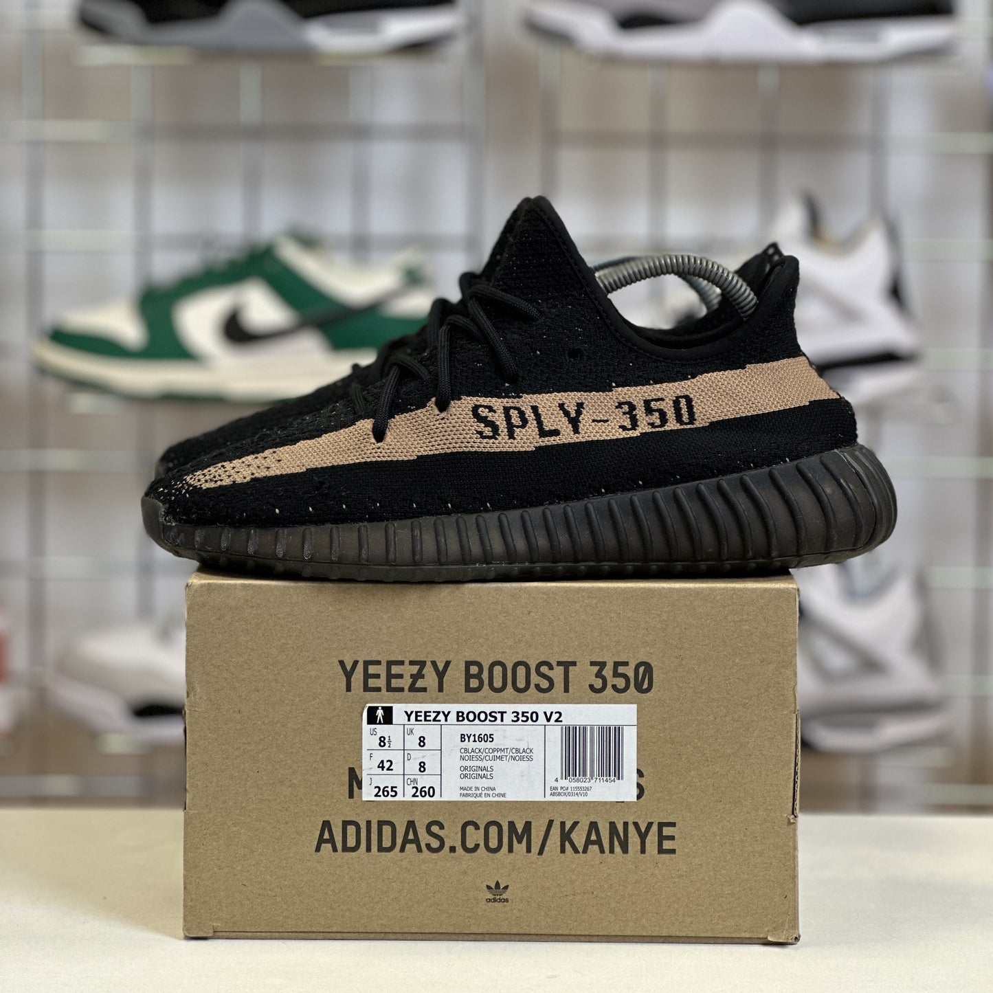 adidas Yeezy Boost 350 V2 'Core Black Copper' UK8