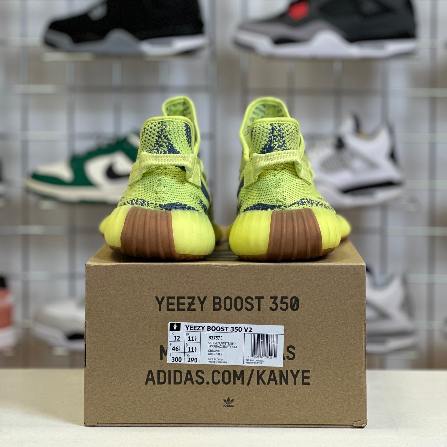 adidas Yeezy Boost 350 V2 'Semi Frozen Yellow' UK11.5
