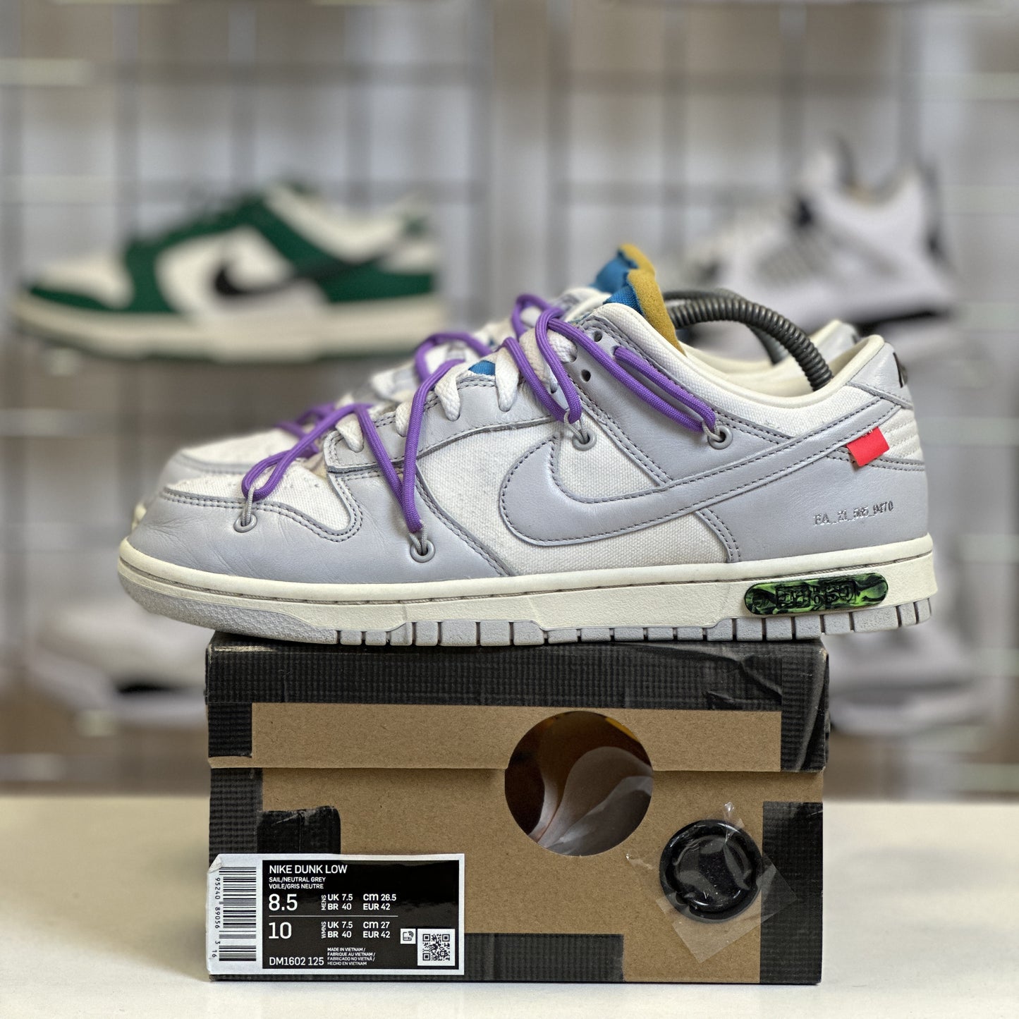 Nike Dunk Low Off-White 'Lot 47' UK7.5