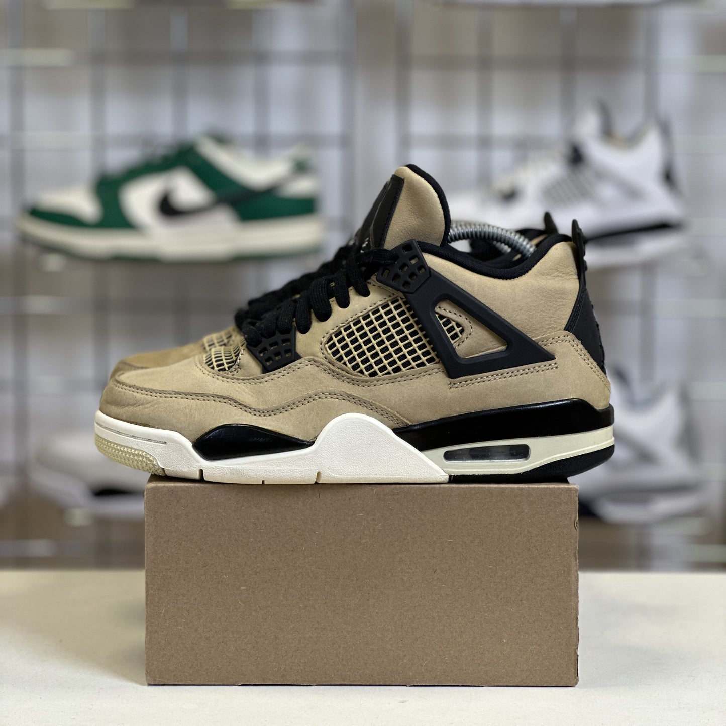 Air Jordan 4 Retro Fossil - Mushroom UK5 (No Box)