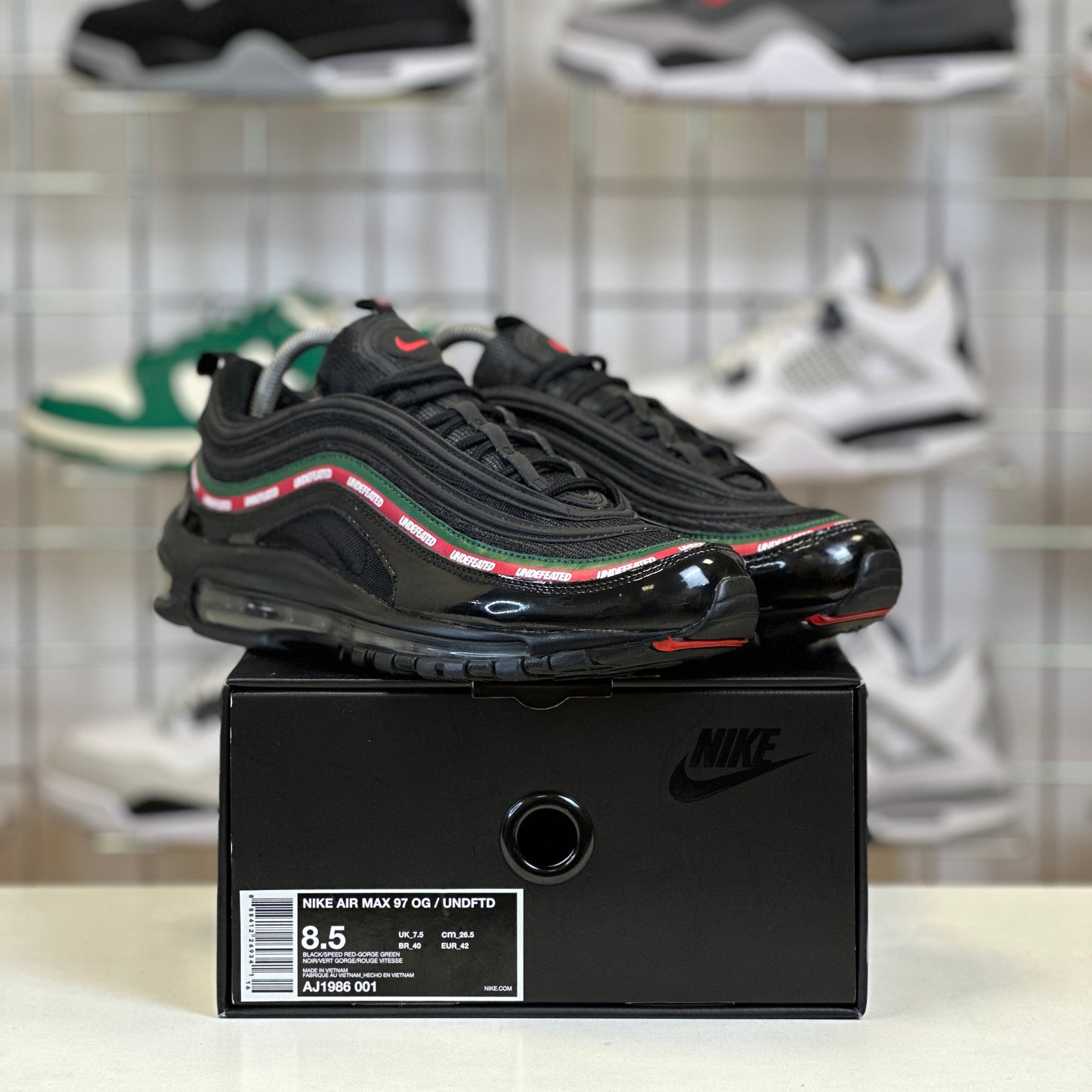 Nike Air Max 97 'Undefeated Black' UK7.5