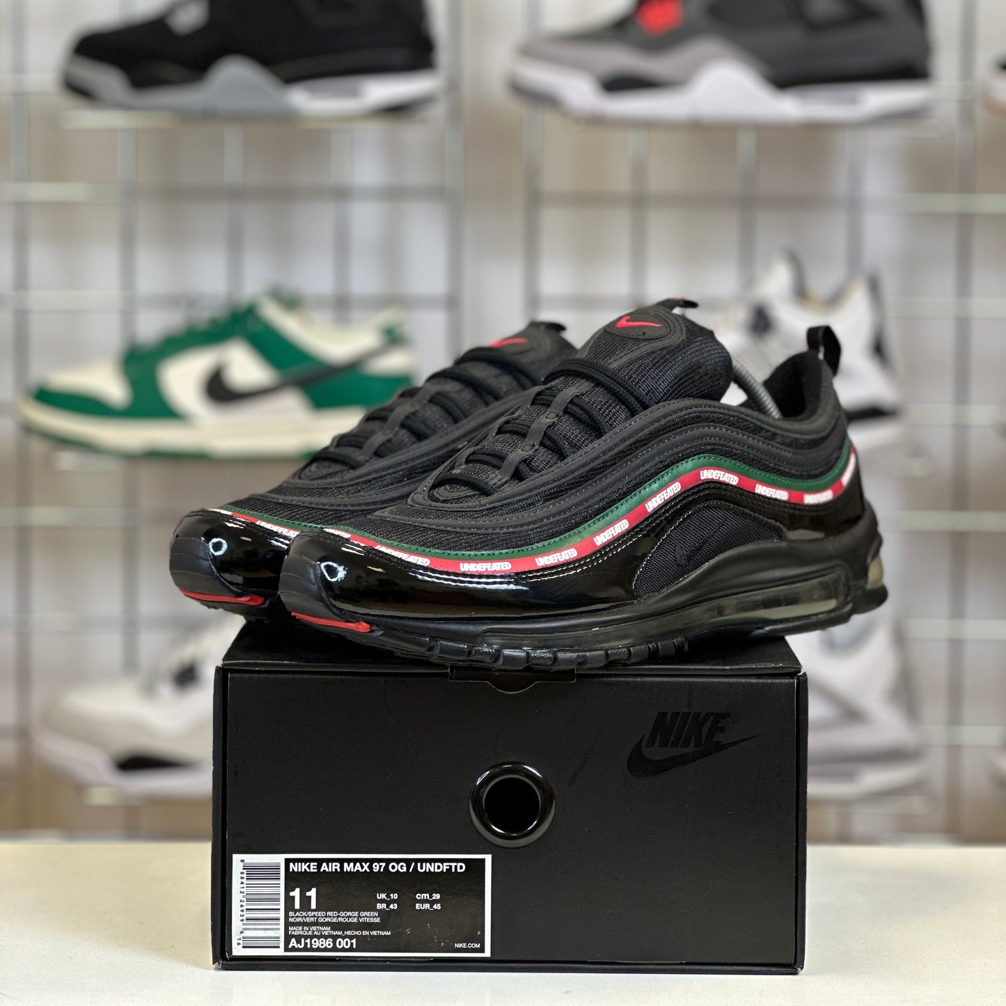 Nike Air Max 97 'Undefeated Black' UK10