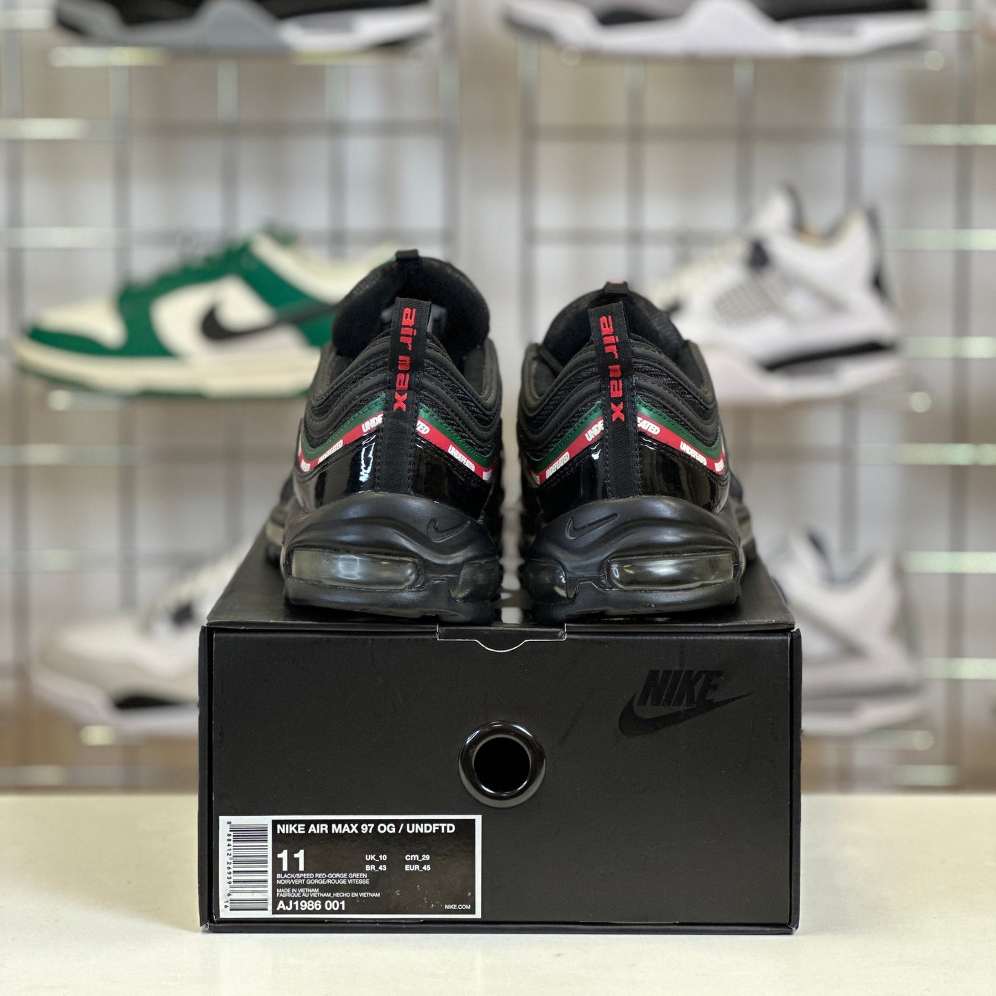 Nike Air Max 97 'Undefeated Black' UK10