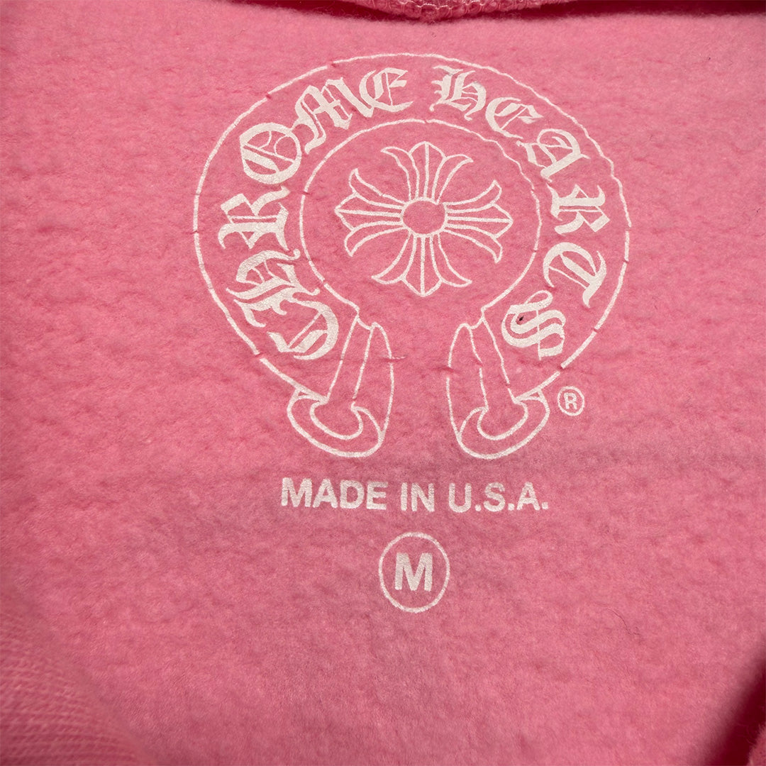 Chrome Hearts Floral Horseshoe Hoodie Blue/Pink