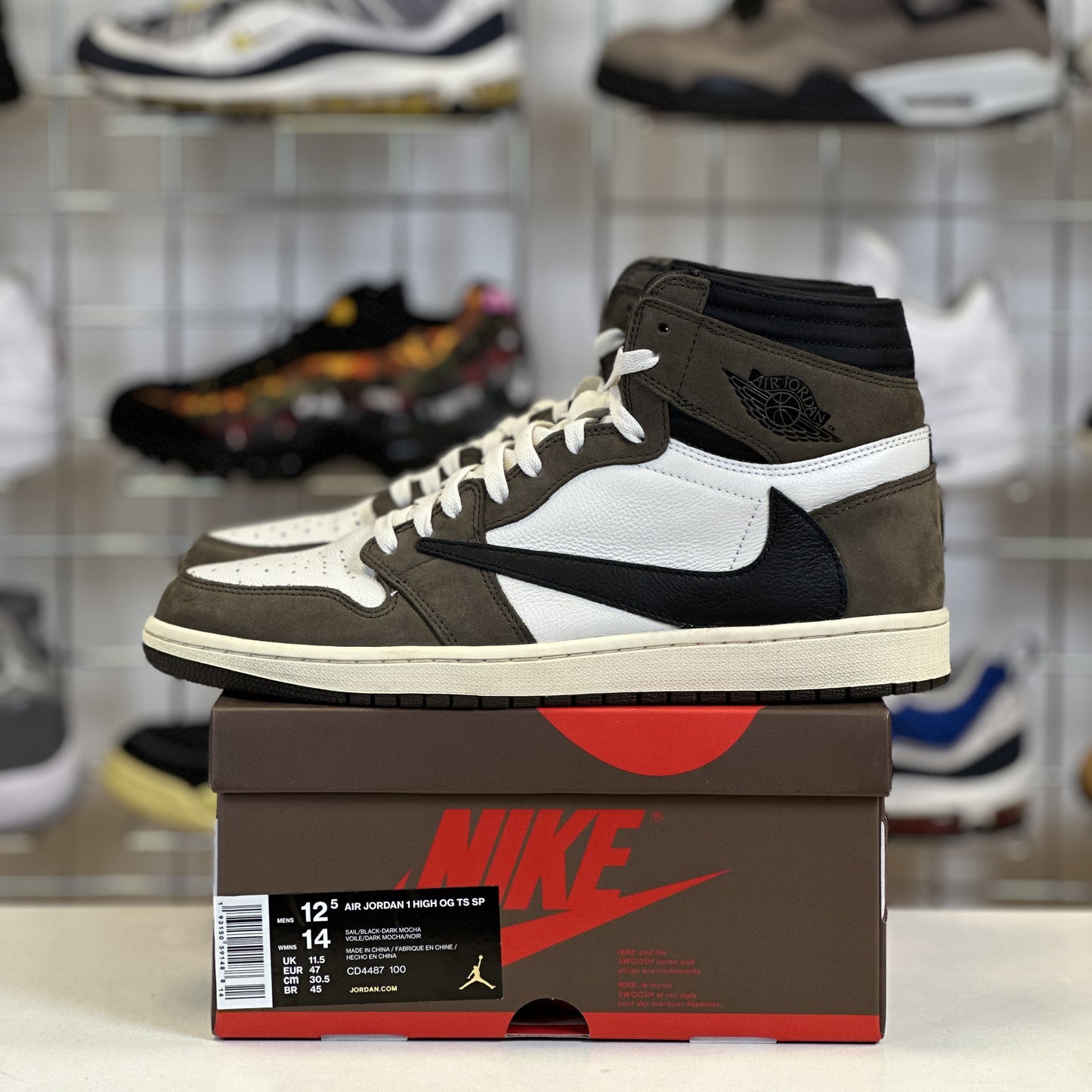 Jordan 1 Retro High OG SP Travis Scott 'Mocha' UK11.5