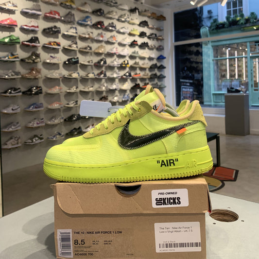 Nike Air Force 1 Low Off-White 'Volt' UK7.5