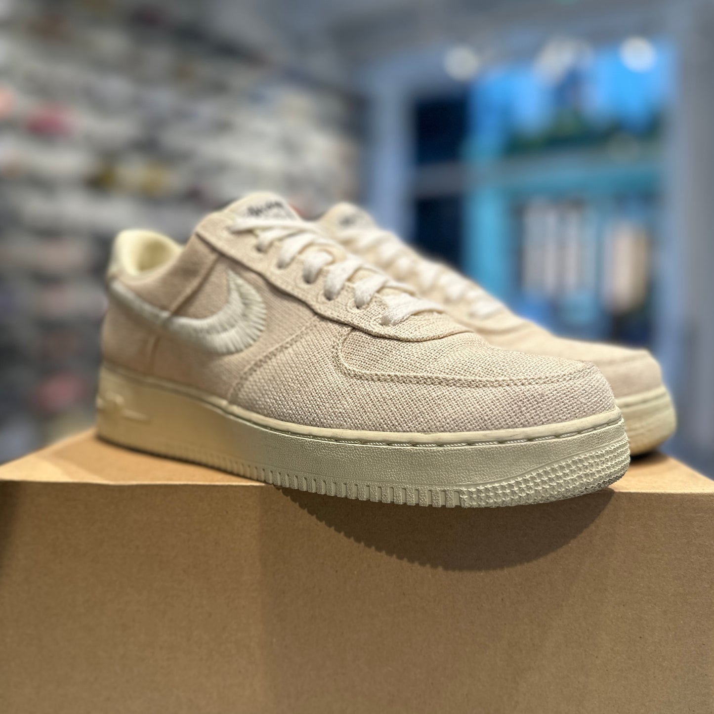 Nike Air Force 1 Low Stussy 'Fossil' UK9 (No Box)