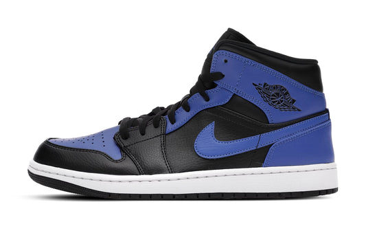 Jordan 1 Mid Hyper Royal Tumbled Leather