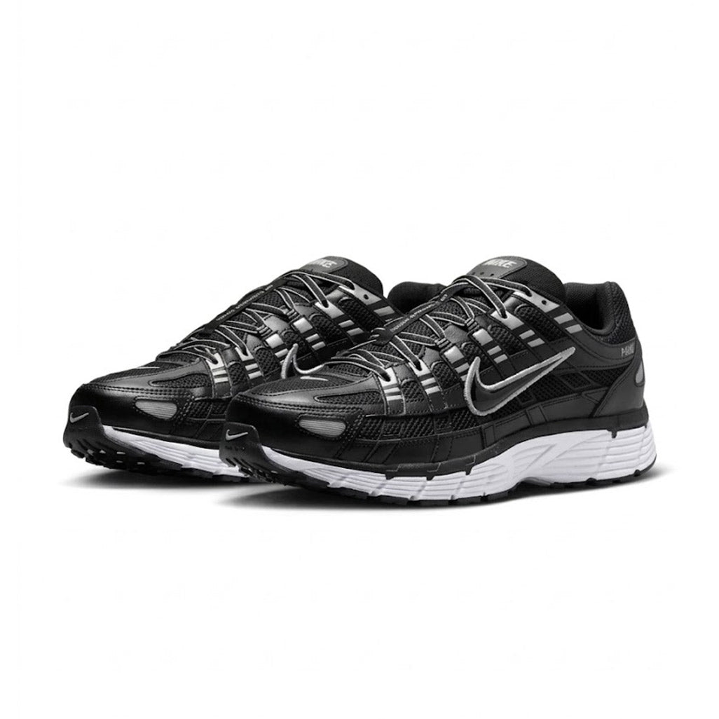 Nike P-6000 Black White Metallic Silver