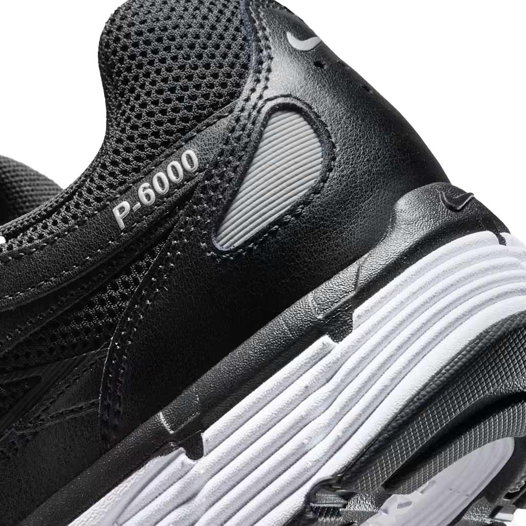 Nike P-6000 Black White Metallic Silver