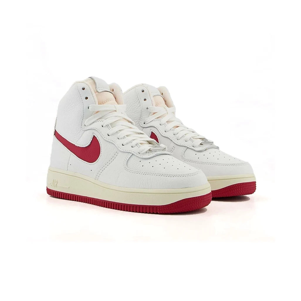 Nike Air Force 1 High Sculpt White Gym Red Alabaster W
