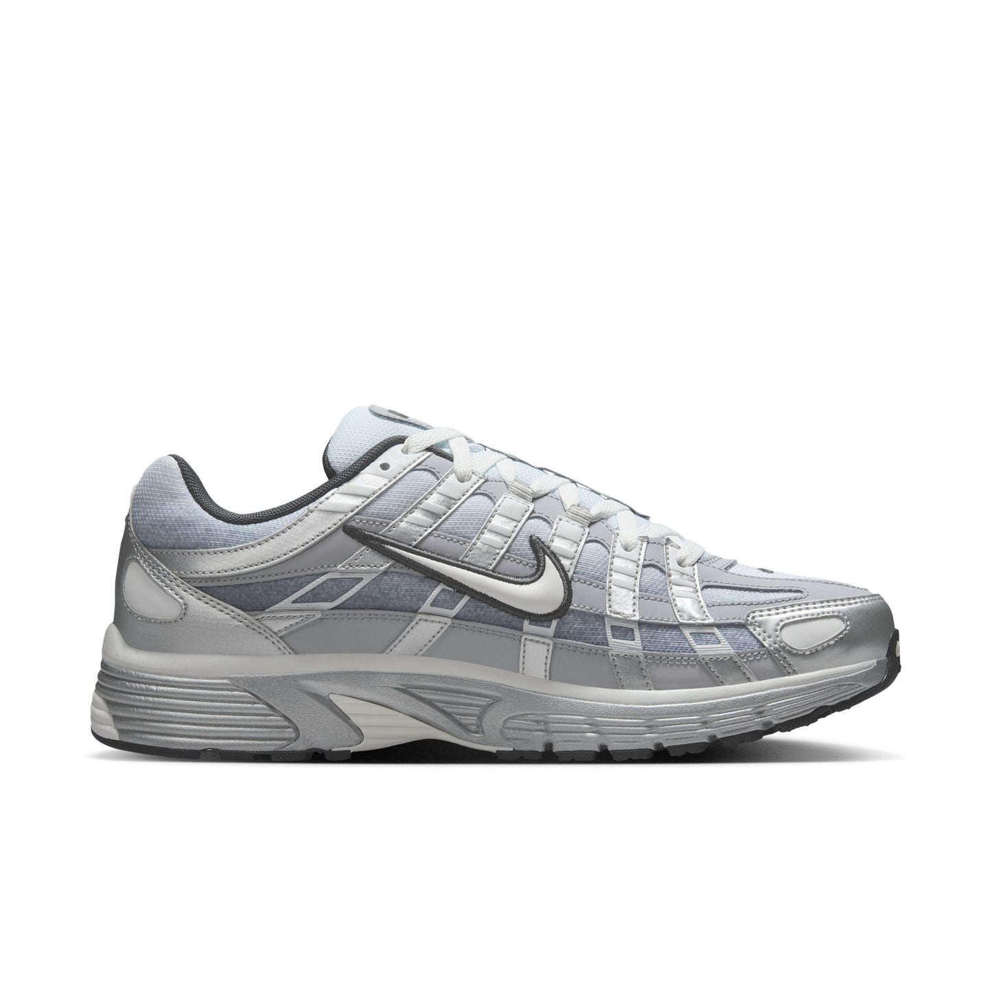 Nike P-6000 Metallic Silver Summit White-Wolf Grey