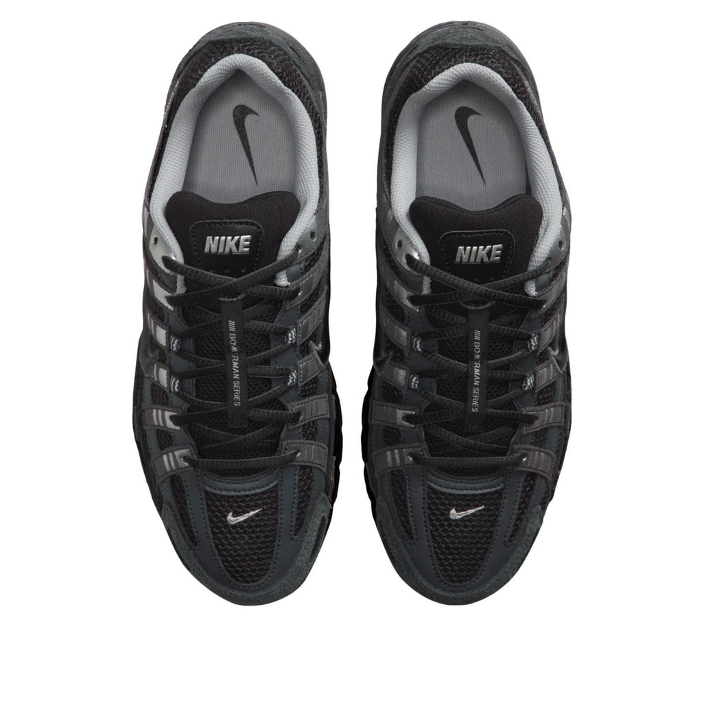 Nike P-6000 Suede Anthracite Black Chrome Metallic Silver