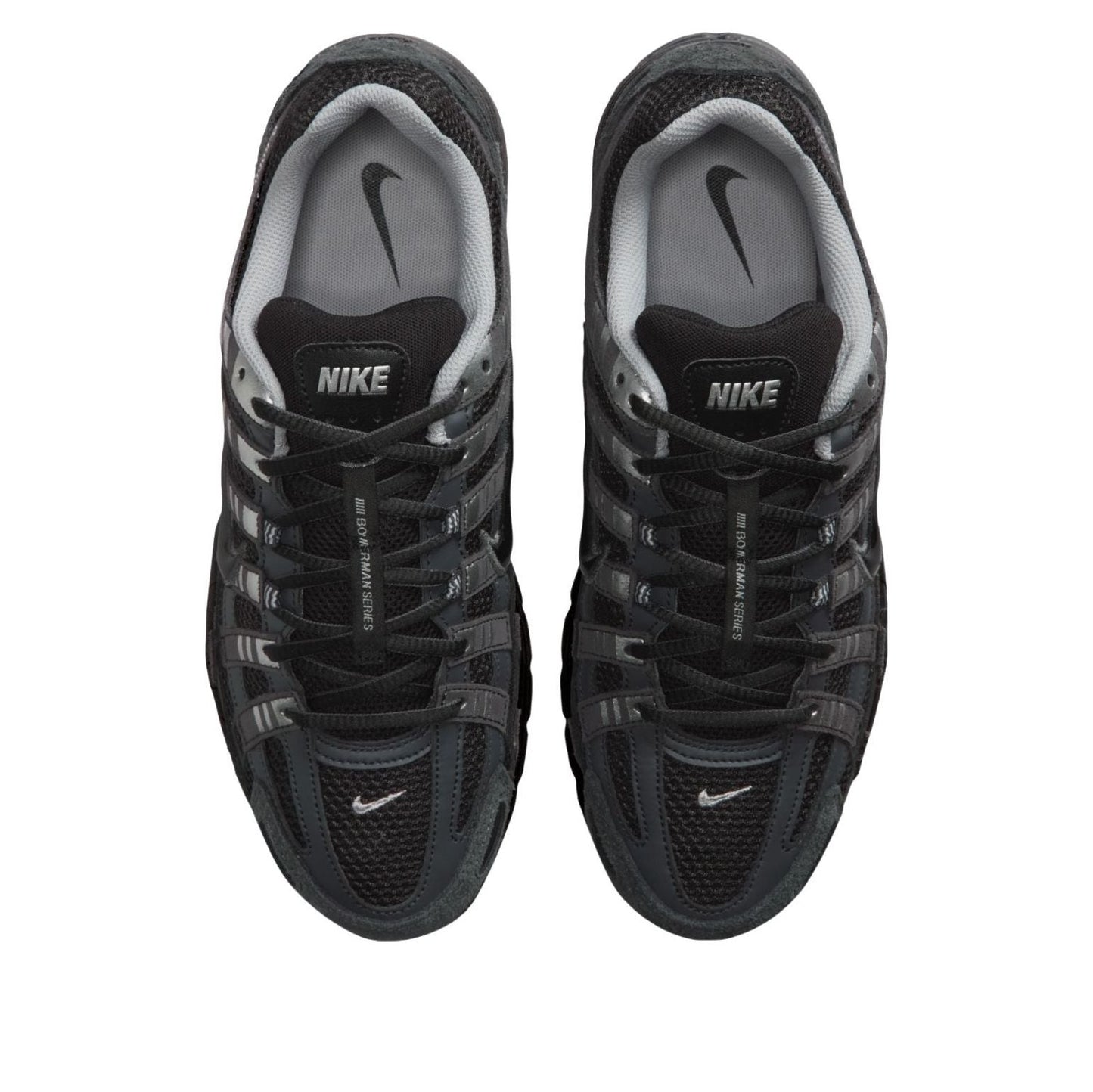 Nike P-6000 Suede Anthracite Black Chrome Metallic Silver