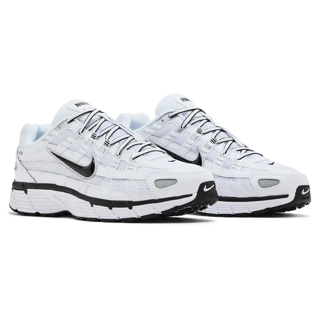 Nike P-6000 White Metallic Silver Black