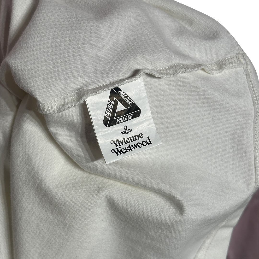 Palace x Vivienne Westwood Raglan Long Sleeve White Pink
