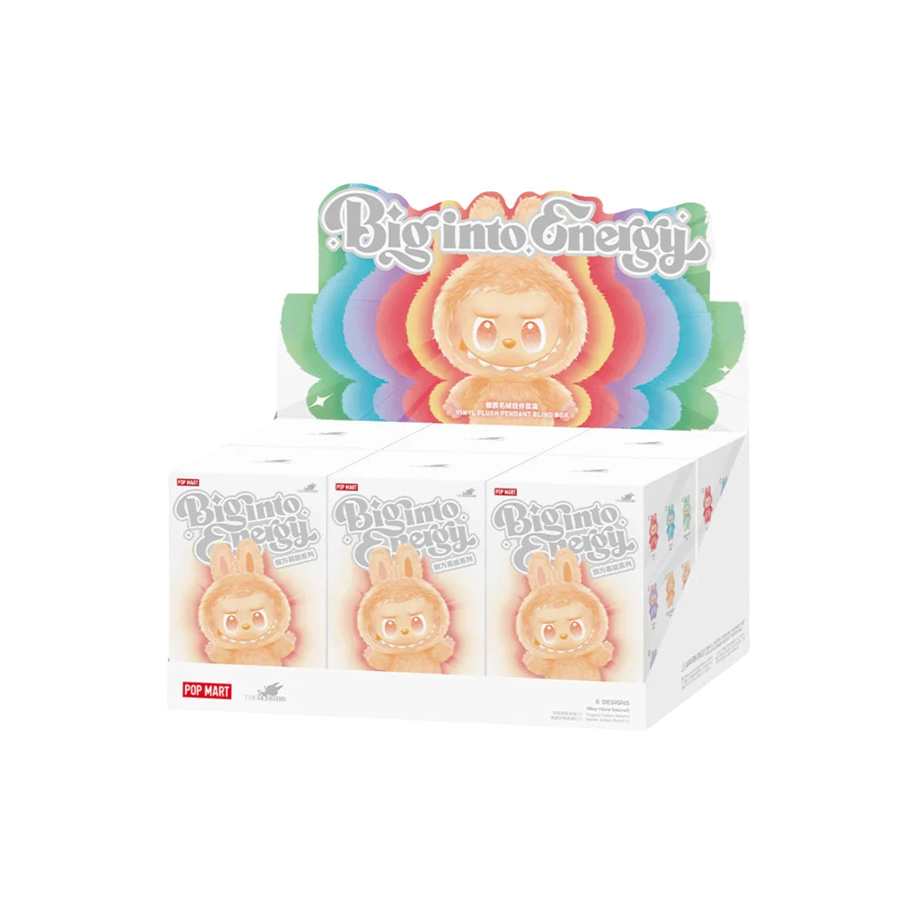 Pop Mart Labubu The Monsters Big into Energy Series Vinyl Plush Pendant Sealed Case (6 Blind Box)