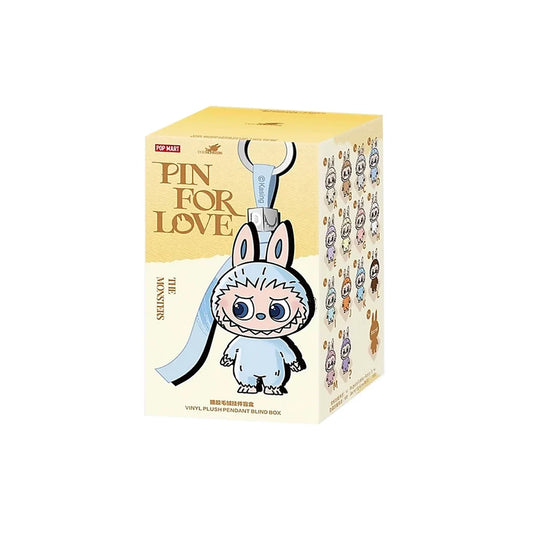 Pop Mart Labubu The Monsters Pin for Love Series Vinyl Plush Pendant (A-M) Single Blind Box