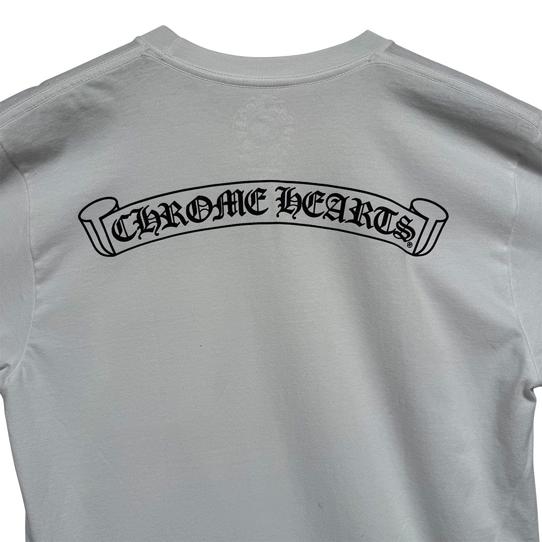Chrome Hearts Scroll Logo T-Shirt White
