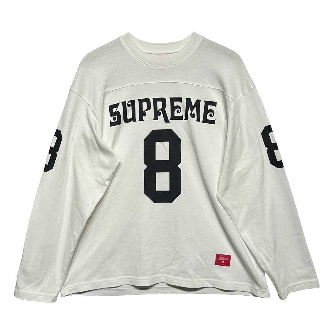 Supreme Affillated L/S Football Long-Sleeve Top White Black
