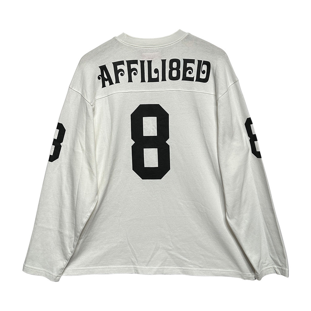 Supreme Affillated L/S Football Long-Sleeve Top White Black