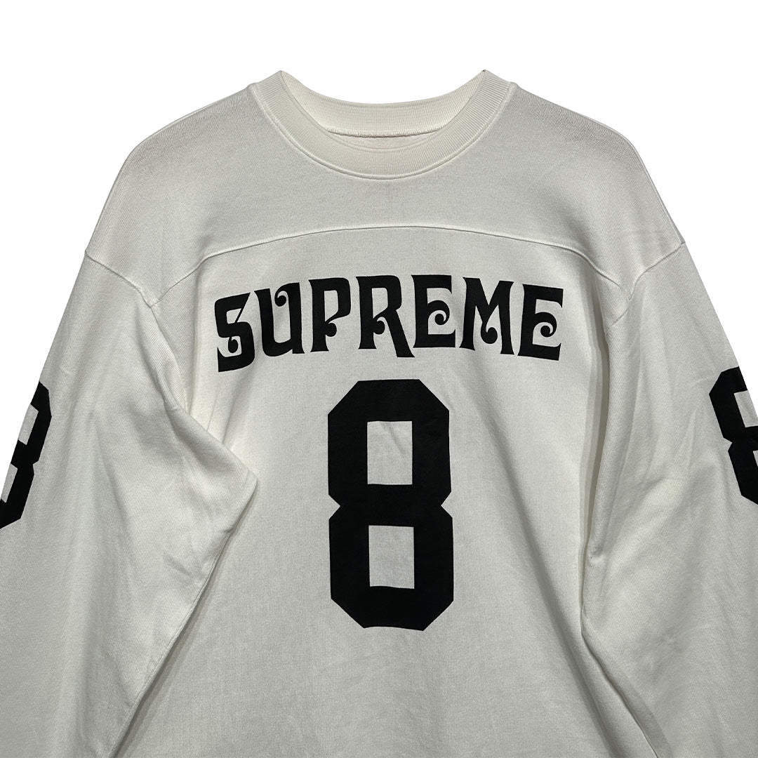 Supreme Affillated L/S Football Long-Sleeve Top White Black