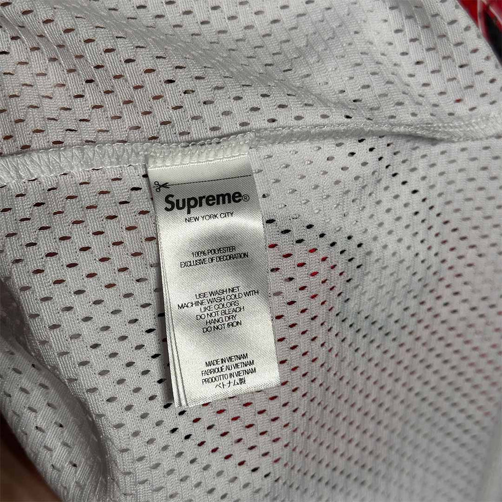 Supreme Bandana Football Jersey White Red