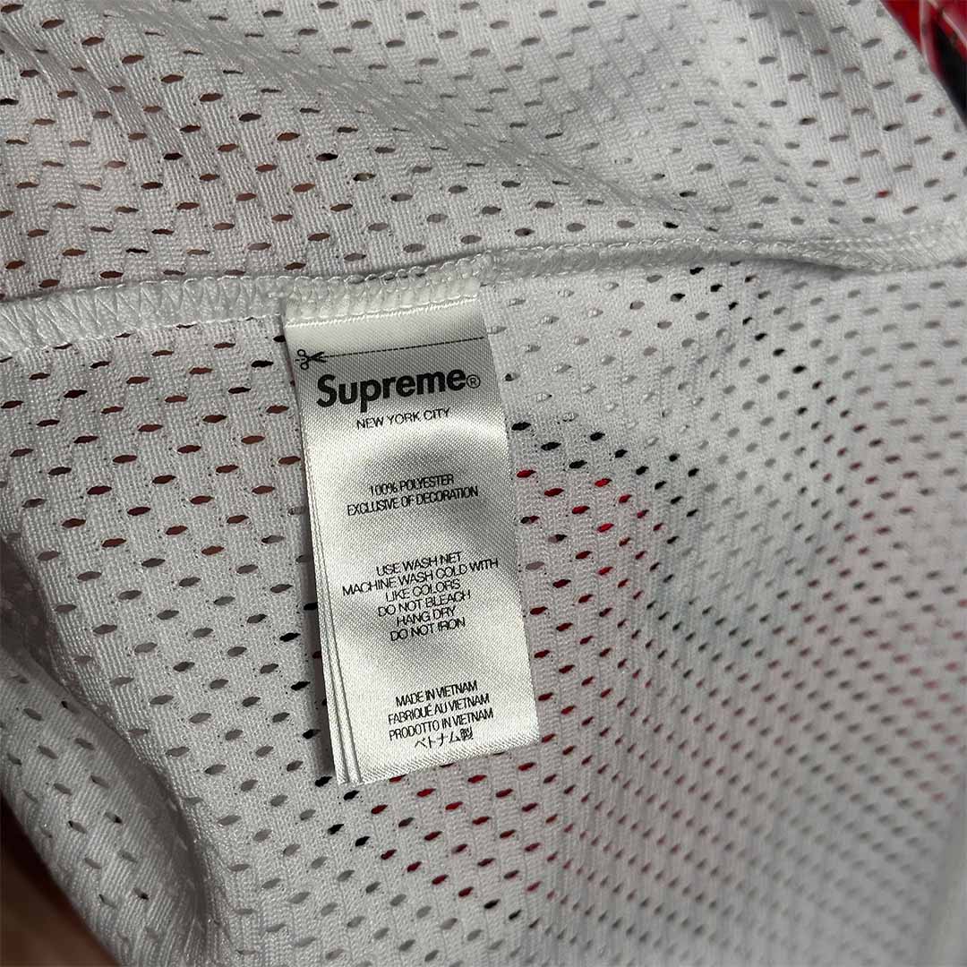Supreme Bandana Football Jersey White Red