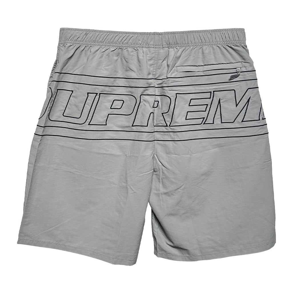 Supreme Big Logo Nylon Short Grey