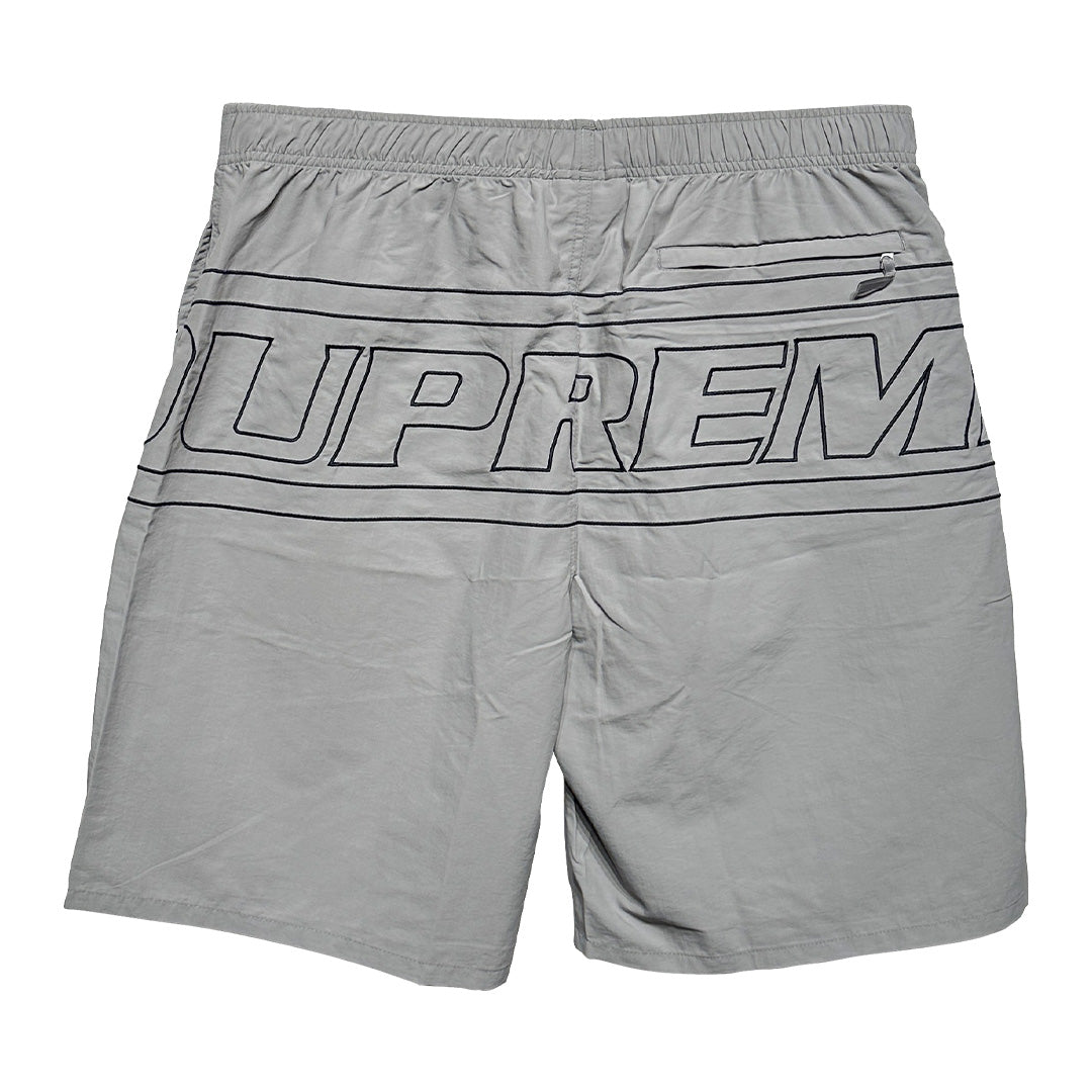 Supreme Big Logo Nylon Short Grey