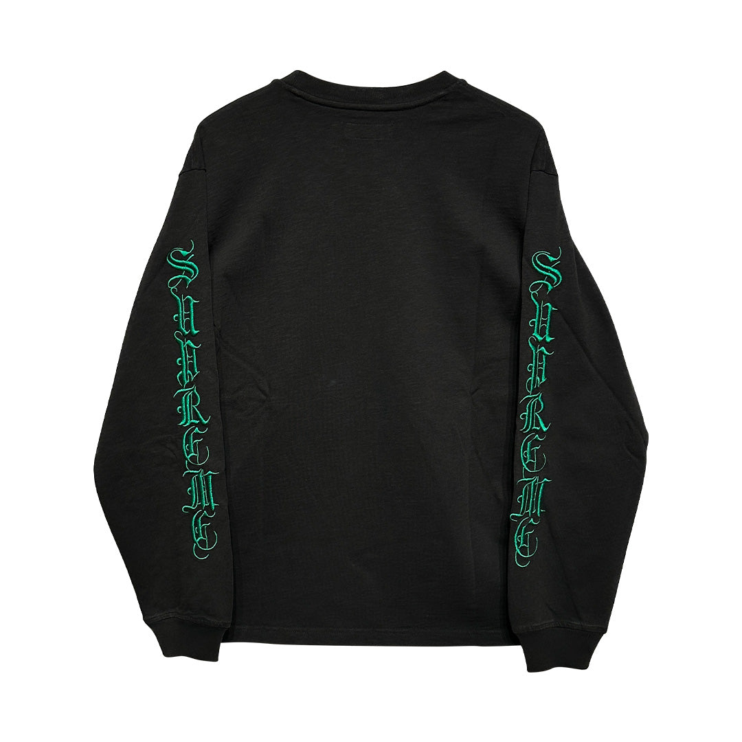 Supreme Old English Long Sleeve Top Black Green – OG Kicks