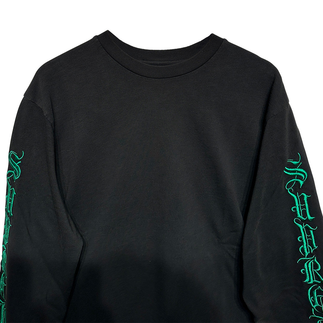 Supreme Old English Long Sleeve Top Black Green