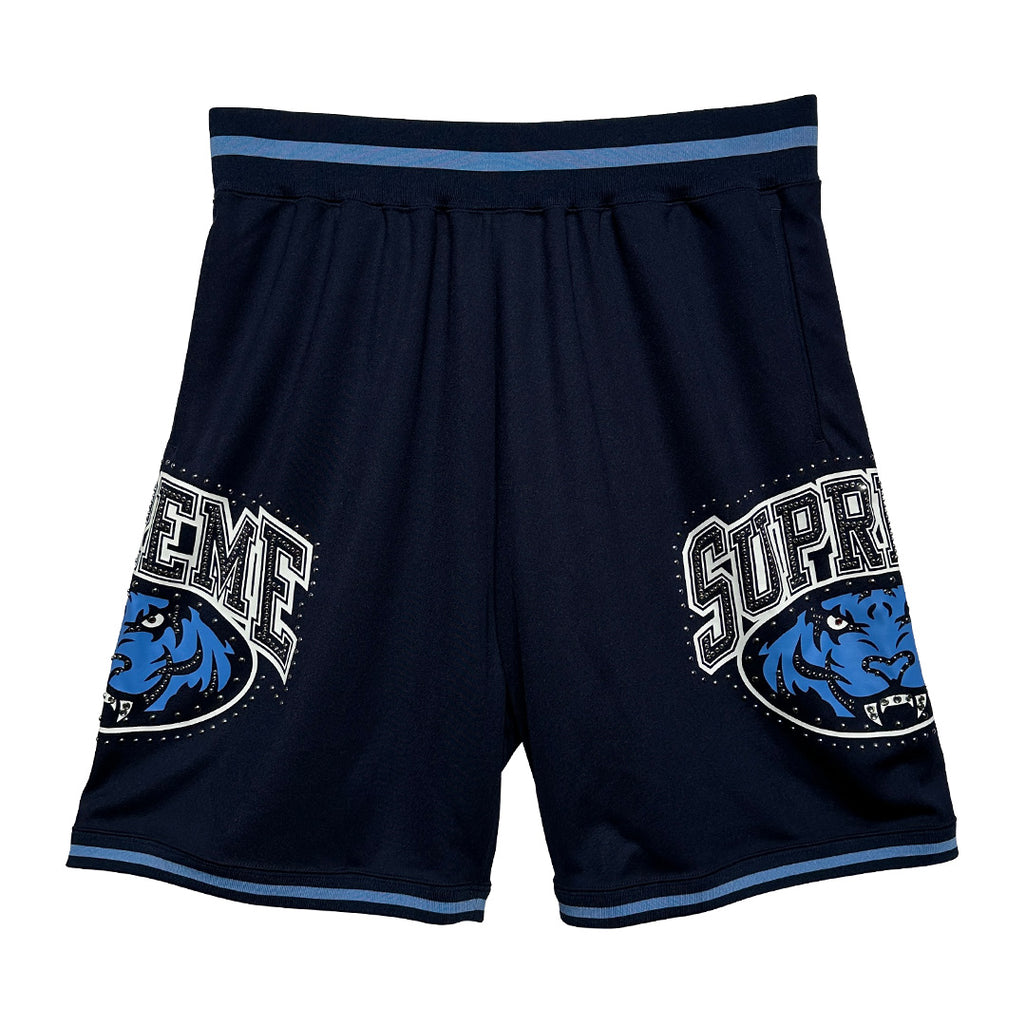 Supreme Studded Basketball Shorts Navy Blue