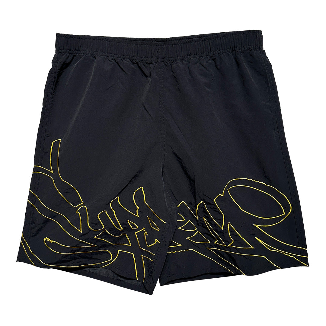 Supreme Tag Water Short Embroidered Logo Black