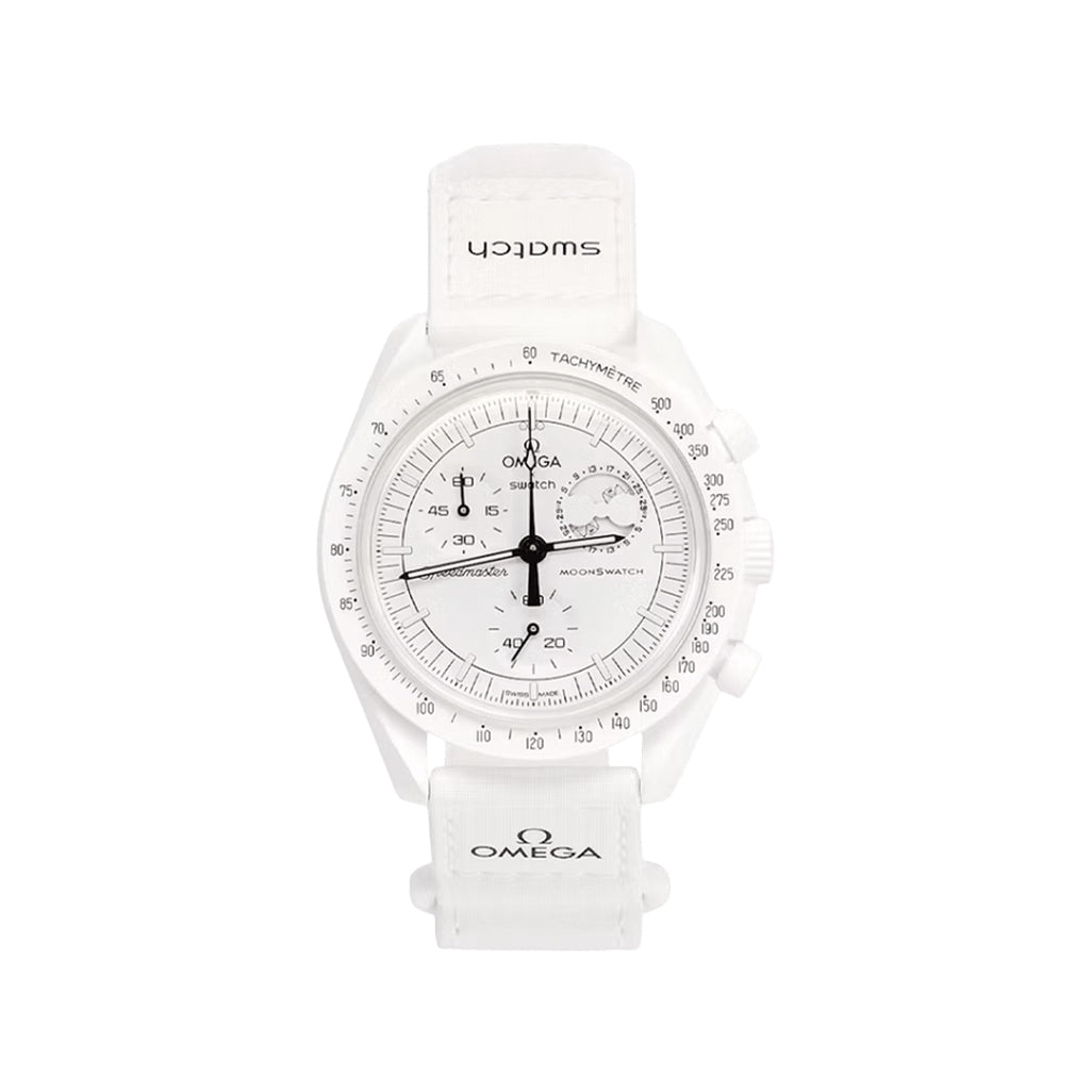 Swatch x Omega Bioceramic Moonswatch Mission To Moonphase Snoopy SO33W ...