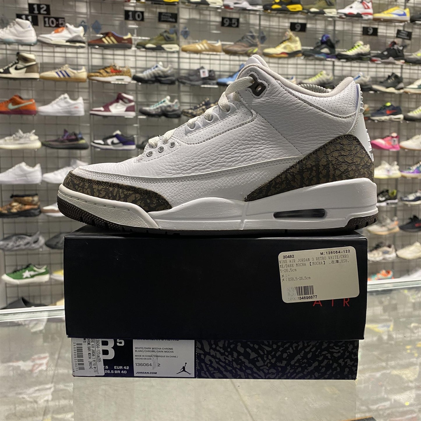 Air Jordan 3 Retro 'Mocha' (2018) UK7.5