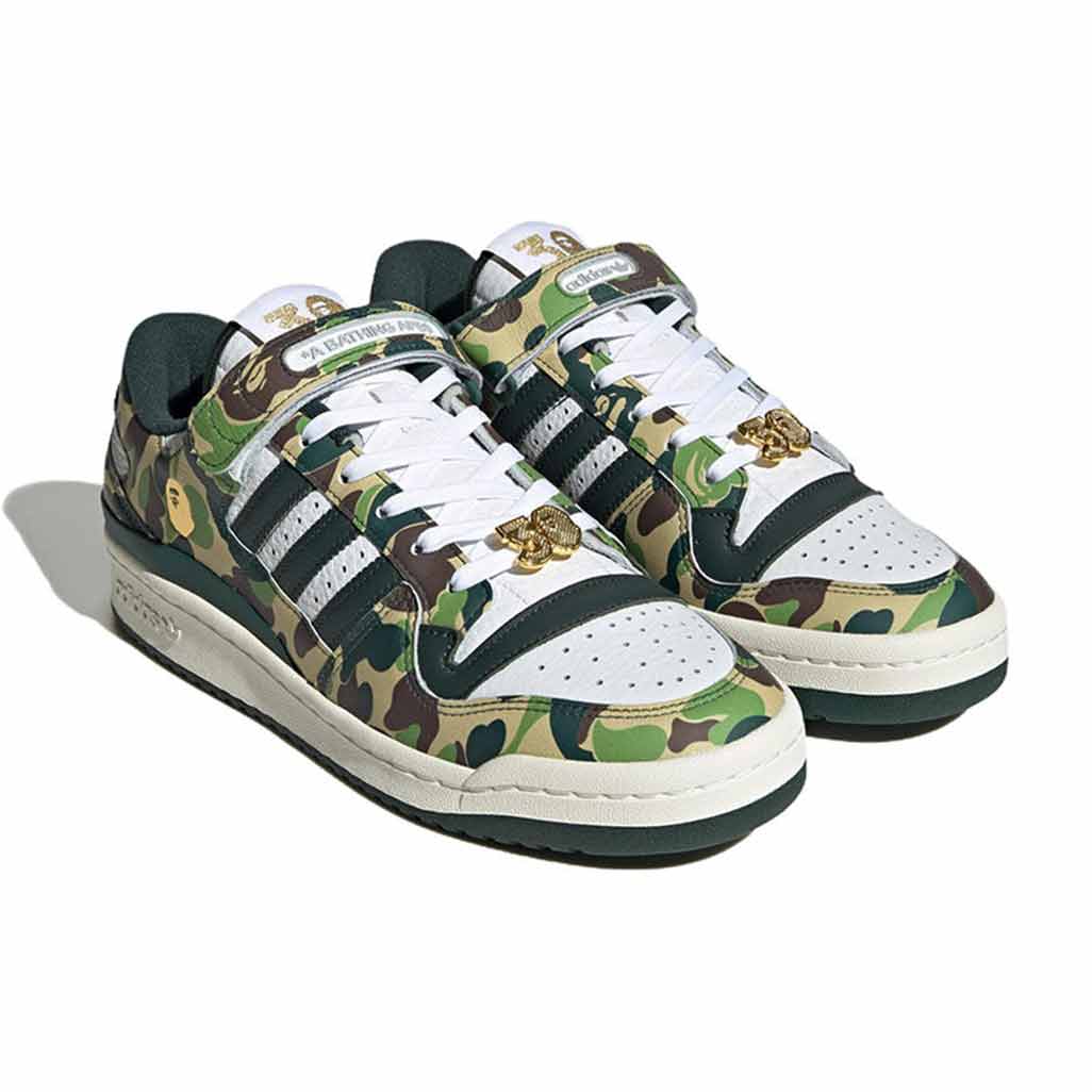 adidas Forum 84 Low Bape 30th Anniversary 'Green Camo'