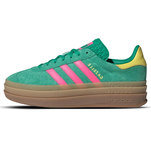 adidas Gazelle Bold Court Green Lucid Pink Women - 1