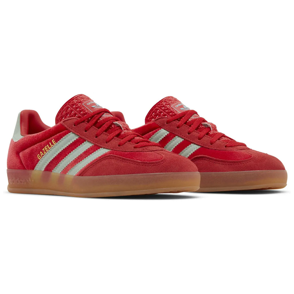 adidas Gazelle Indoor Better Scarlet Green Velvet Women - 4