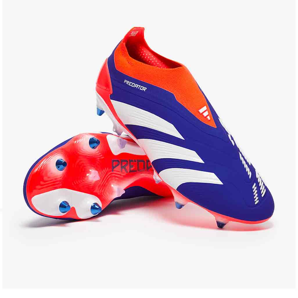 adidas Predator Elite Laceless SG Lucid Blue Cloud White Solar Red
