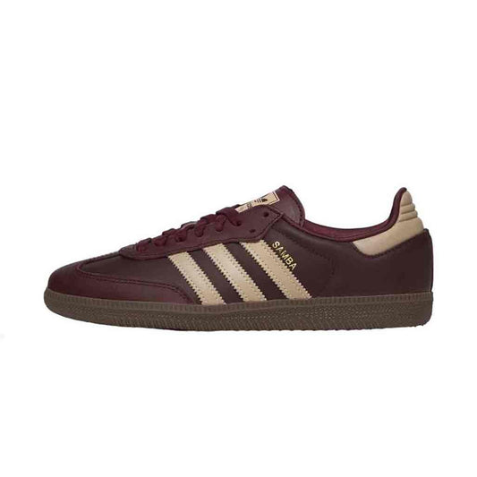 adidas Samba OG Maroon Gold Metallic W – OG Kicks