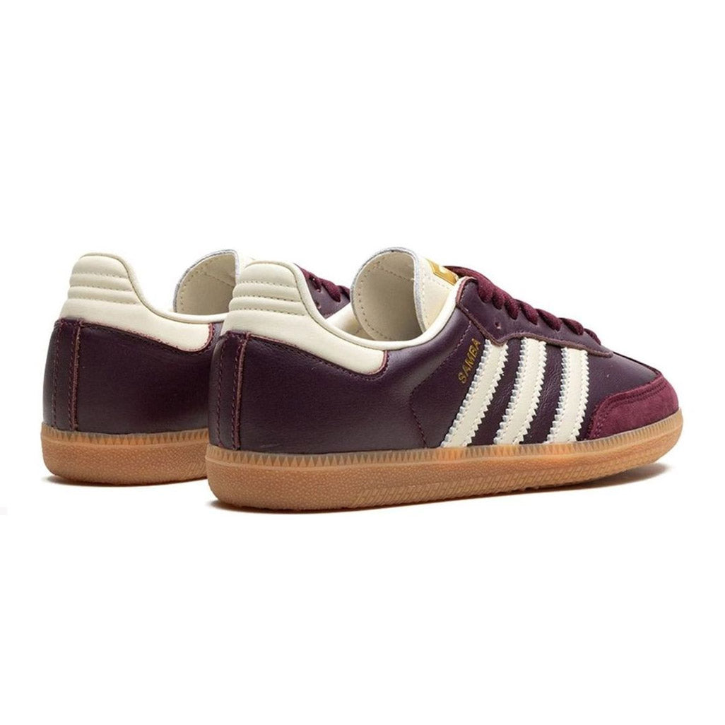 adidas Samba OG Maroon Gold Metallic W