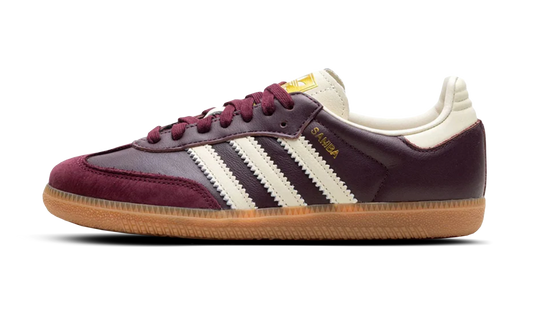 adidas Samba OG Maroon Gold Metallic Women - 1